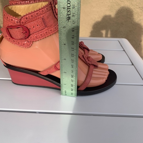 Balenciaga pink leather wedge sandals size 5.5-6 ( European 36) - Picture 8 of 16